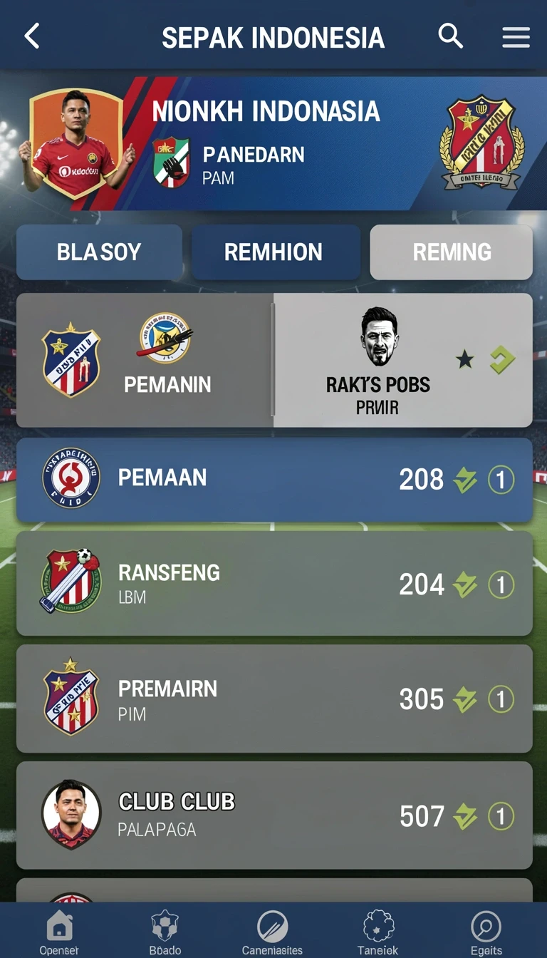Tampilan antarmuka toto168 di Android